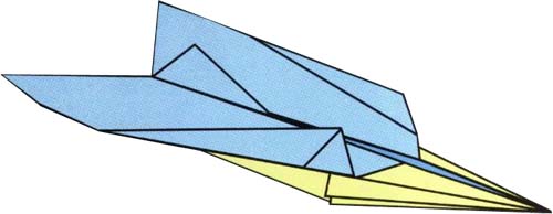 Модель бумажного самолёта Меченосец делаем своими руками