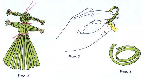 Плетение куклы и цепочки своими руками