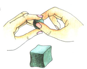Как сделать из пластилина кубик