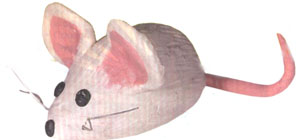 Мышка сделанная из пластилина